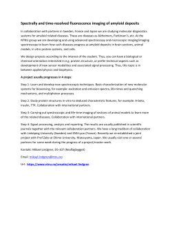 Spectrally and time-resolved fluorescence imaging - Innsida