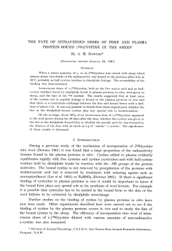 THE FATE OF INTRAVENOUS DOSES OF