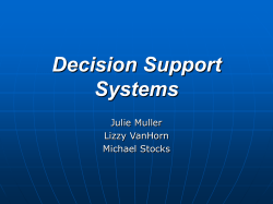 Decision Support Systems