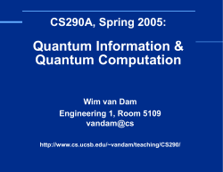 Measuring a Qubit - UCSB Computer Science