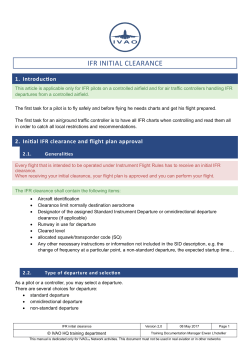 IFR initial clearance