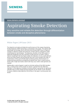 Aspirating Smoke Detection