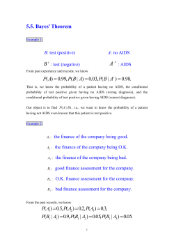 5.5 Bayes` theorem