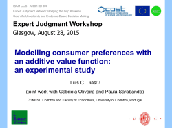 Modelling consumer preferences with an additive value function