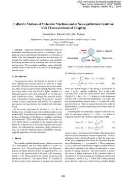 Collective Motions of Molecular Machines under Non