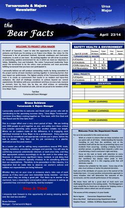 Ursa Major Newsletter - 04/23/14