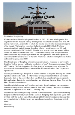 May 30, 2016 - FBC Piedmont