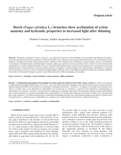 - Annals of Forest Science