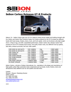 Seibon Carbon Releases GT-R Products
