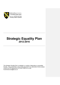 Strategic Equality Plan
