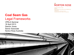 Coal Seam Gas