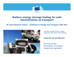 Battery energy storage testing for safe electrification of