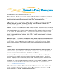 University of Illinois Campus Administrative Manual V-B