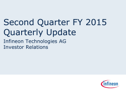 Second Quarter FY 2015 Quarterly Update