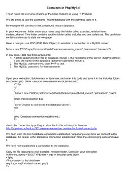 Exercises in Php2015-04