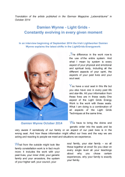 Damien Wynne - Light Grids - Constantly evolving in every given