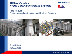 Ceramic membrane applications