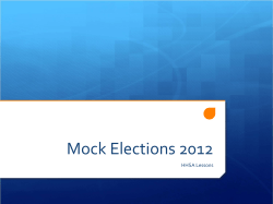 Elections 2012