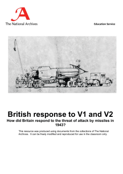 British response to V1 and V2