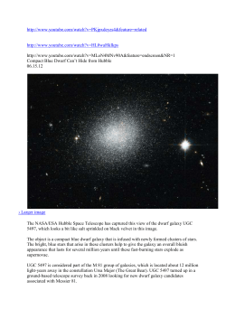 galaxie - Astronomical Institute WWW Homepage