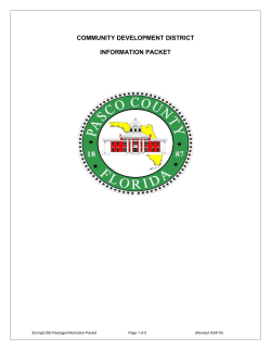 community development district packet