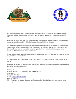 (Single Action Shooting Society) Canadian National Championship