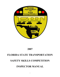 Manual - Florida Association for Pupil Transportation