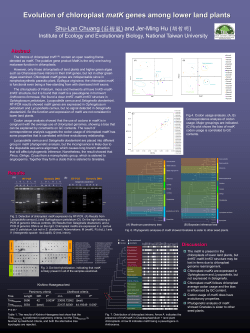 matK - National Taiwan University