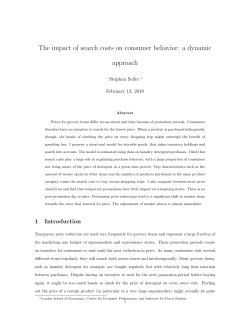 The impact of search costs on consumer behavior: a dynamic