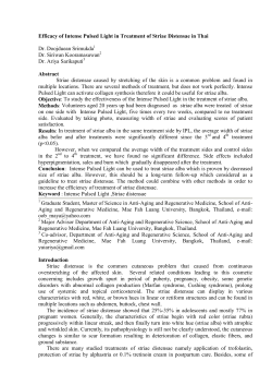 Efficacy of Intense Pulsed Light in Treatment of Striae Distensae in
