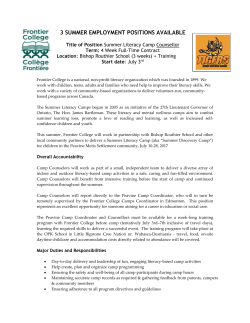 position available - Bishop Routhier School