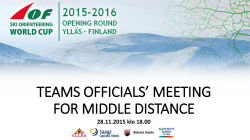 teams officials` meeting for sprint