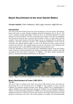 Beach Nourishment at the Inner Danish Waters