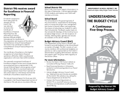 UNDERSTANDING THE BUDGET cyclE A Continuous Five