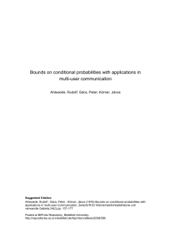 Bounds on conditional probabilities with applications in multi