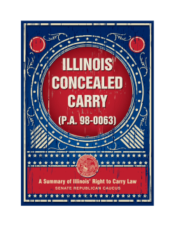 Concealed Carry Handbook - Illinois Senate Republicans
