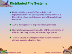 Distributed File Systems
