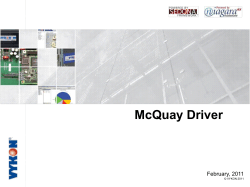 AX Driver for McQuay Equipment