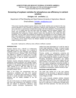 screening of soybean varieties for phosphorus use - Sci-Hub