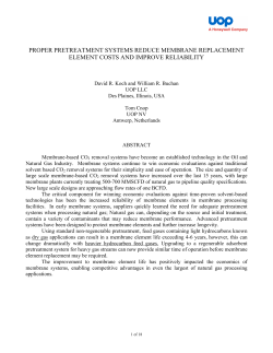 proper pretreatment systems reduce membrane replacement