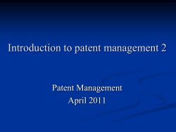 Managing the IP assets of your SME