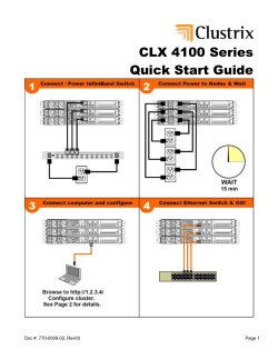CLX 4100 Series Quick Start Guide