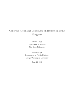 Collective Action and Constraints on Repression at
