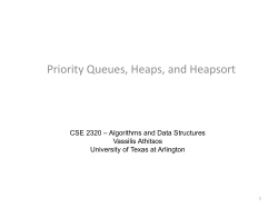heap property - The University of Texas at Arlington