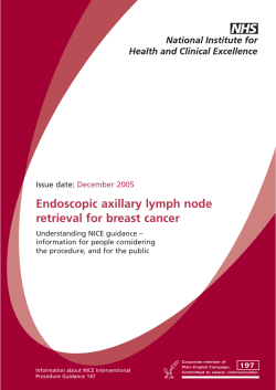 Endoscopic axillary lymph node retrieval for breast cancer
