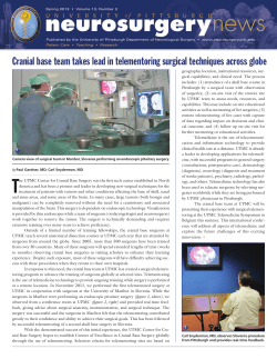 Cranial base team takes lead in telementoring surgical techniques