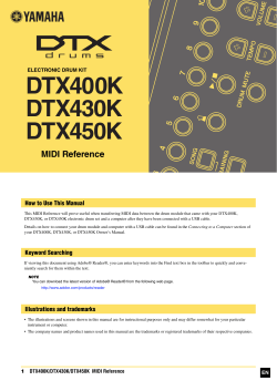 DTX400K/DTX430K/DTX450K MIDI Reference