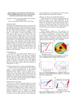 Plasma damage in ultra-thin gate oxide induced by dielectric