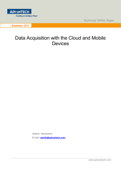 Data Acquisition with the Cloud and Mobile Devices