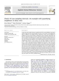 Choice of scan-sampling intervals&mdash;An example with quantifying
